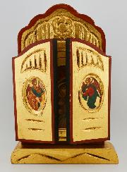 Icône Triptyque Vierge de Korsun - 26 cm