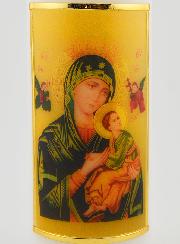 Cierge Souvenir de Communion Notre Dame du Perpétuel Secours