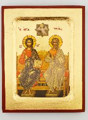 Icône Byzantine Grecque Sainte Trinité