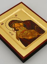 Icône Vierge de Tendresse sur Feuille d'Or