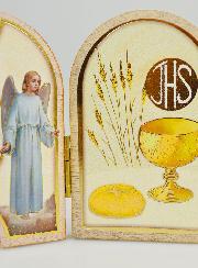 Icône Triptyque Souvenir de Première Communion Garçon