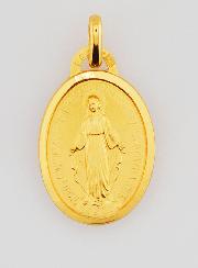 Médaille Miraculeuse Plaqué Or avec Bords