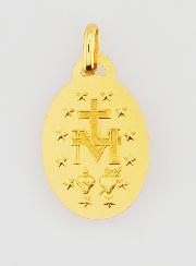 Médaille Miraculeuse en Plaqué Or 18 Carats