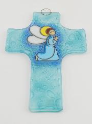 Croix Ange Protecteur en Verre