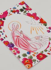 Image de Baptême - Vierge Marie et Colombe