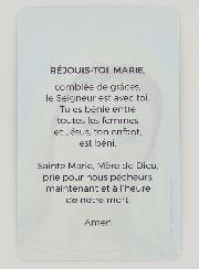 Carte de Prière - Réjouis-Toi Marie Comblée de Grâces