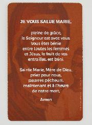 Carte de Prière - Prière Je vous salue Marie