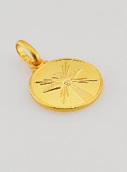 Médaille de Baptême Colombe Esprit Saint en Plaqué Or