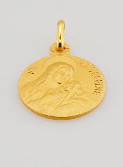 Médaille de Baptême Sainte Marie-Madeleine en Plaqué Or