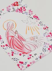 Image de Baptême - Vierge Marie et Colombe de l'Esprit Saint