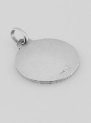 Médaille de Baptême Notre Dame de Lourdes en Argent Massif