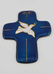 Croix Esprit Saint en Emaux du Liban - Cadeau de Baptême