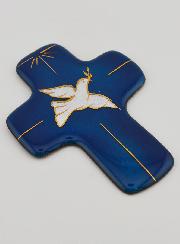 Croix Esprit Saint en Emaux du Liban - Cadeau de Baptême