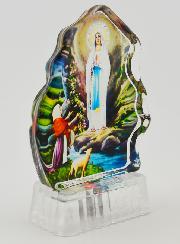 Cadre Lumineux Notre Dame de Lourdes en Verre