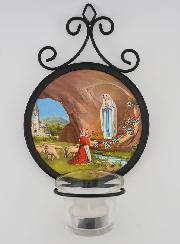 Bougeoir Icône Notre Dame de Lourdes