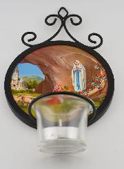 Bougeoir Icône Notre Dame de Lourdes