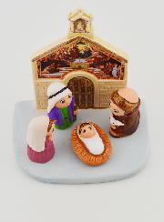 Crèche de Noël  - Nativité et St François d'Assise