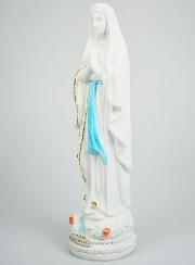 Statue Notre Dame de Lourdes et son Chapelet Doré - 40 cm
