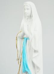 Statue Notre Dame de Lourdes et son Chapelet Doré - 40 cm