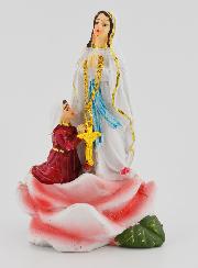 Statue Notre Dame de Lourdes et Ste Bernadette - 9 cm