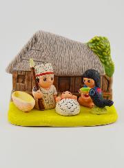 Crèche de Noël du Monde - Nativité Amazonie