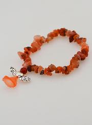 Bracelet Religieux Ange Protecteur - Pierre Corail