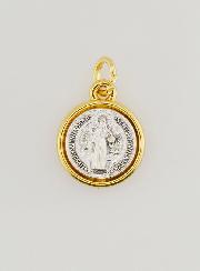 Médaille de Saint Benoît Dorée - 15 mm