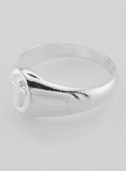 Bague Chevalière Croix du Christ en Argent Massif - Taille 62