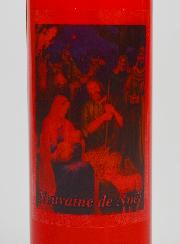 Bougie de Neuvaine Rouge - Noël