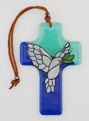Croix en Verre - Colombe de la Paix