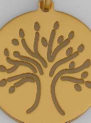 Médaille Arbre de Vie en Or 9 Carats