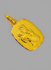 Médaille de Saint Christophe en Or 375/1000
