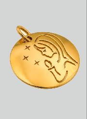 Médaille Vierge en Prière aux étoiles en Or 9 Carats