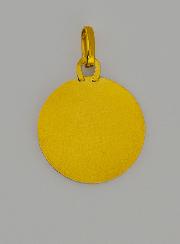 Médaille Profil Vierge Marie au Voile en Or 9 Carats