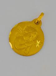 Médaille Ange-Gardien Protecteur en Prière en Or