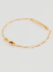 Bracelet de Baptême Bébé à Graver en Plaqué Or 18k - Maille Cheval