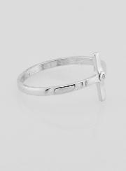 Bague Croix du Christ en Argent 925/1000 - Taille 56