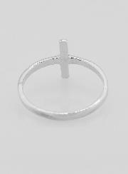 Bague Croix du Christ en Argent 925/1000 - Taille 56