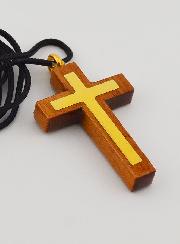 Pendentif Croix en Bois