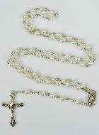 Chapelet en Perles de Nacre Blanche