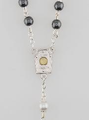 Chapelet Hématite & Eau de Lourdes