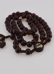 Chapelet en Bois Foncé - Collier