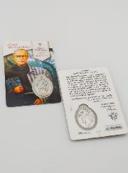 Carte de Prière Saint Maximilien Kolbe avec Médaille