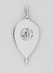 Médaille Goutte Ste Vierge au Voile en Argent