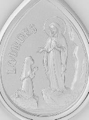 Médaille Larme Apparitions de Lourdes en Argent