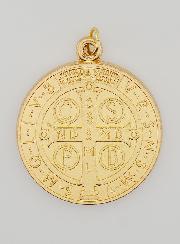 Médaille de Saint Benoit Doré - 36mm