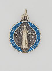 Médaille de Saint Benoit Argentée - 18mm