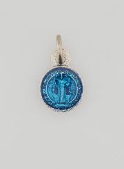 Médaille de Saint Benoit Bleue - 1cm