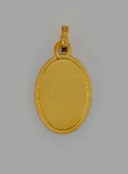 Médaille Sainte Thérèse en Or Massif 18 Carats - 17 mm