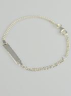 Gourmette de Baptême Bébé en Argent Massif 925/1000 - 15 cm